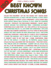 BEST KNOWN CHRISTMAS SONGS 120 PVG