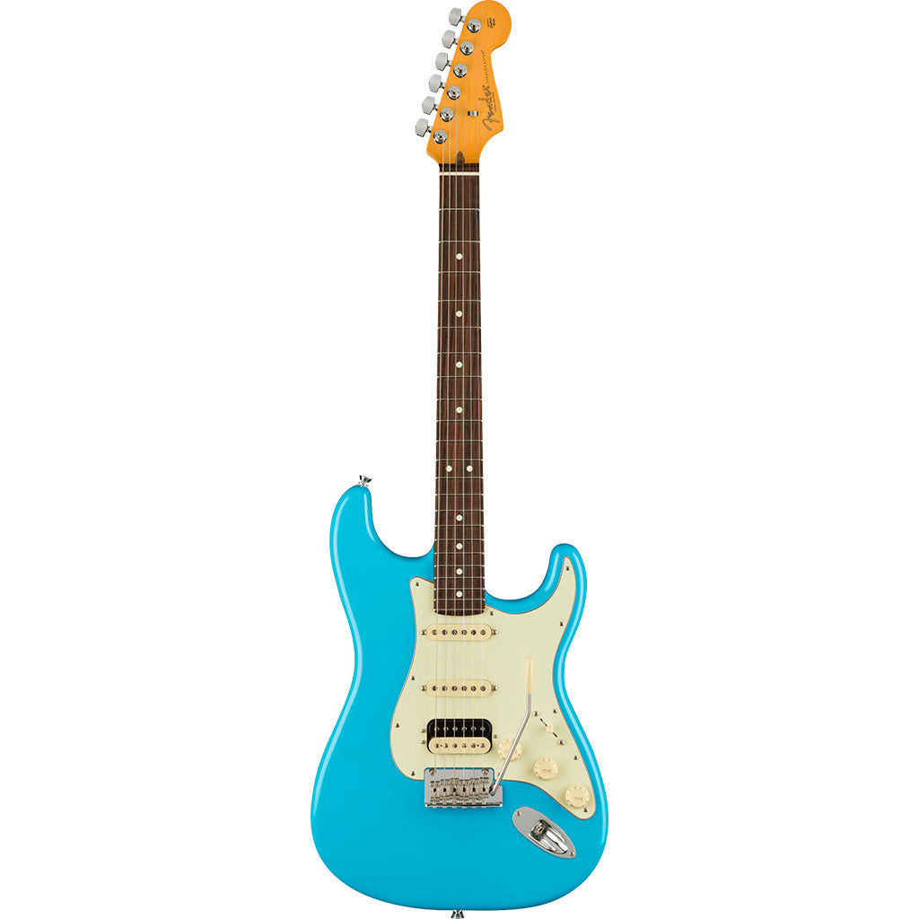 Fender Pro II Stratocaster In Miami Blue Rosewood Fingerboard HSS