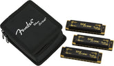 Blues DeVille Harmonica Pack of 3 with Case