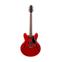 Heritage H-530 Standard Hollow Body Electric Guitar With Case In Trans Cherry