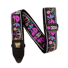 Purple Bird Jacquard Strap