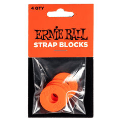 Ernie Ball Strap Blocks 4pk - Red