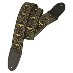 PRS Hootenanny Strap Yellow & Black Birds