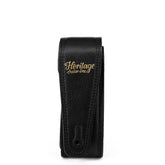 Heritage Premium Padded Leather Guitar Strap In Black