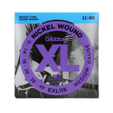 D'Addario EXL115 Medium Guage Jazz Blues Electric Guitar Strings 11-49