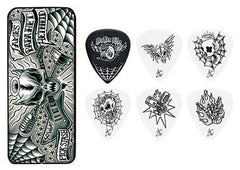 JAMES HETFIELD SIGNATURE PICK TIN W/CUSTOM TOURI