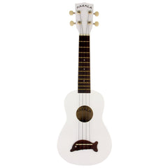 Makala Dolphin Ukulele In White Gloss