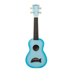 Makala Dolphin Soprano Ukulele In Ligt Blue Gloss