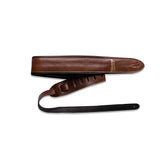 Heritage Premium Padded Leather Guitar Strap In Brown