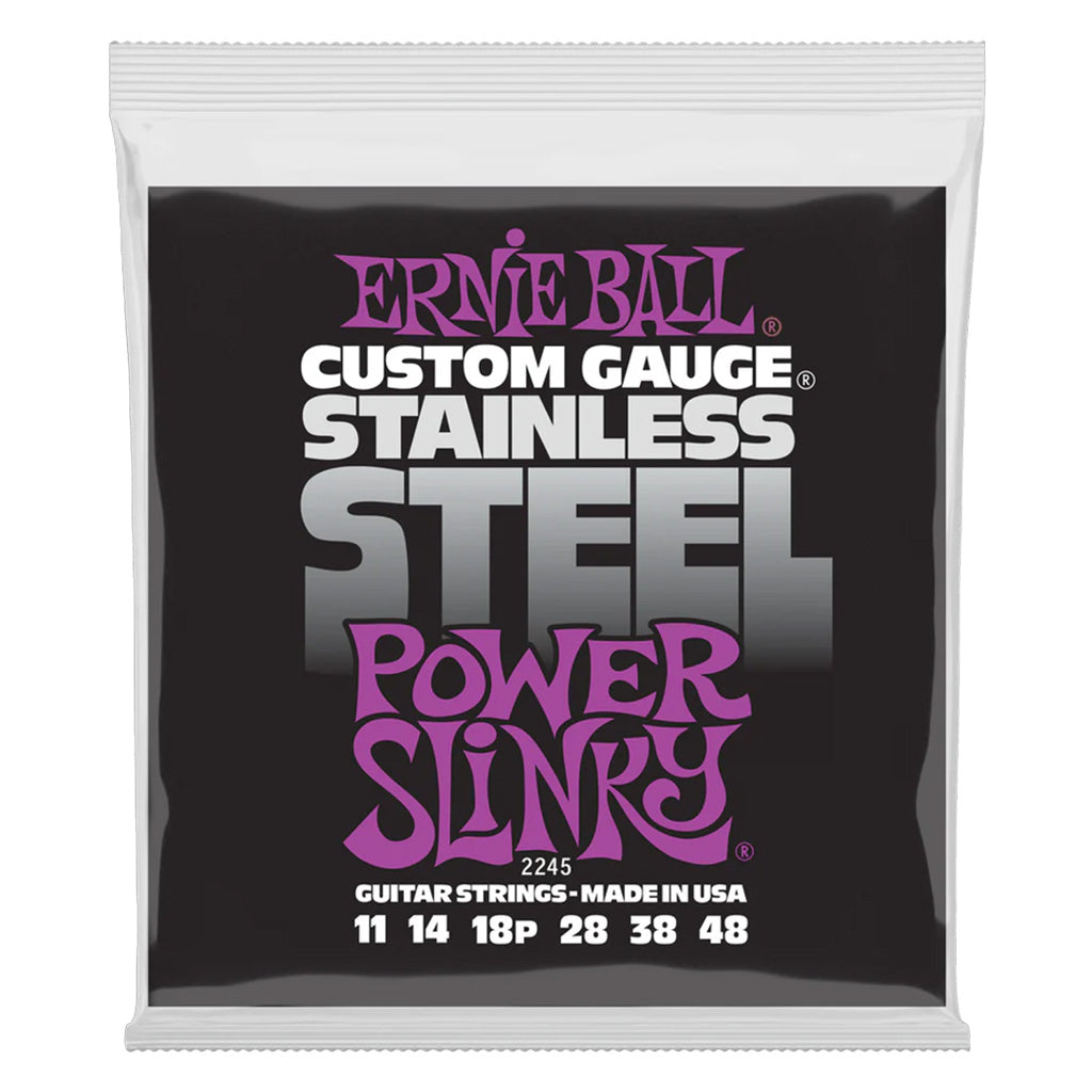Ernie Ball Stainless Steel Power Slinky Electric String Set 11-48