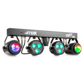 MAX PartyBar1 LED Effect Bar with 2x Jelly Moon 2x PAR Cans