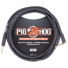 Pig Hog 10ft Instrument Cable Right Angle