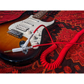 Pig Hog Half Coil Cable 30Ft In Candy Apple Red