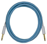 Pig Hog Hex Series Silent Cable 10 ft - Daphne Blue