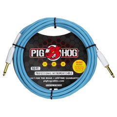 Pig Hog Hex Series Silent Cable 10 ft - Daphne Blue