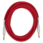 Pig Hog Hex Series Silent Cable 18.6 ft - Candy Apple Red