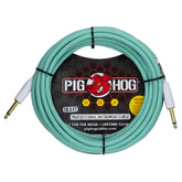 Pig Hog Hex Series Silent Cable 18.6 ft - Seafoam Green