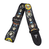 Perris 2" Polyester Guns N Roses - Licensed Guitar Strap