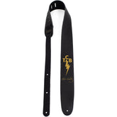 Perris 2.5" Leather Elvis - TCB High Res Print on Black Licensed Guitar Strap