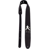 Perris 2.5" Leather Elvis - Silhouette High Res Print on Black Licensed Guitar Strap