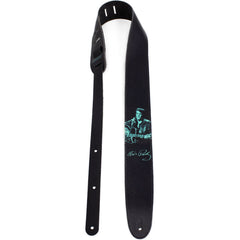 Perris 2.5" Leather Elvis High Res Print on Black Licensed Guitar Strap