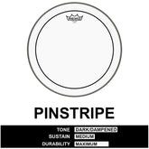 Remo Pinstripe Rock Pack With 14 Inch Ambassador
