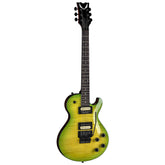 Dean Thoroughbred Classic Floyd With Flame Maple Top In Slime