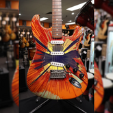 Fender FSR Splattercaster Stratocaster with Splatter Finish with Hardcase (Secondhand)