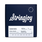 Stringjoy Signatures 7 String Balanced Super Light Gauge (9-54) Nickel Wound Electric Guitar Strings
