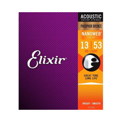Elixir 16102 Nanoweb Phosphor Bronze Medium 13-56