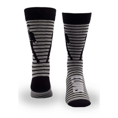 Perris Licensed ELVIS Jailhouse Rock - Large Crew Socks in Grey (1-Pair)