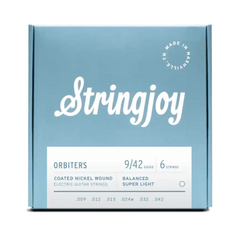 Stringjoy Orbiters Balanced Super Light Gauge (9-42) Coated Electric Strings