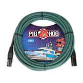 Pig Hog Tahitian Blue Woven Mic Cable 20ft XLR