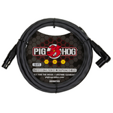 Pig Hog Hex Series Mic Cable 10ft - Grey - Right Angle