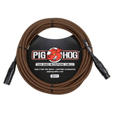Pig Hog Black & Orange Woven Mic Cable 20ft (6m) XLR