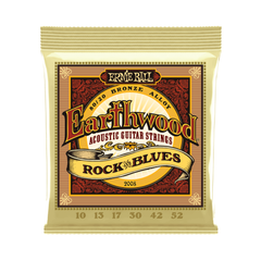 Ernie Ball Rock and Blues Earthwood 80/20 Bronze Acoustic Strings 10-52