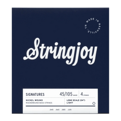 Stringjoy Light Gauge 45-105 4 String Long Scale Nickel Wound Bass Strings
