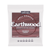 Ernie Ball Medium Light Earthwood John Mayer Bell Bronze Acoustic Strings 12-54