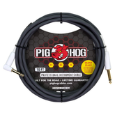 Pig Hog Hex Series Silent Cable 18.6 ft Grey - Right Angle