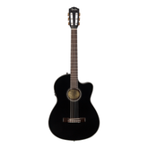 Fender CN-140SCE Nylon Thinline Black with Case