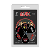 Perris AC/DC 'HWTH' Licensed Guitar Picks Pack (6 Pack)