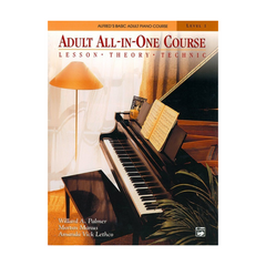 Alfred Basic Adult All-in-One Piano Course Book 1