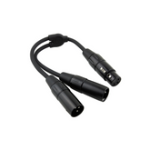 Pig Hog 6" Y Cable XLR(F)-Dual XLR(M)