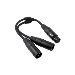 Pig Hog 6" Y Cable XLR(F)-Dual XLR(M)