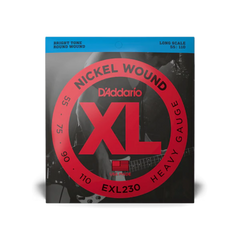 D'Addario EXL230 Nickel Wound Bass Strings Heavy 55-110 Long Scale