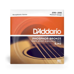 D'Addario Resophonic Guitar Strings Phosphor Bronze 16-56