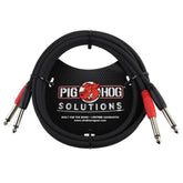 Pig Hog 6ft 1/4β³-1/4β³ Dual Cable