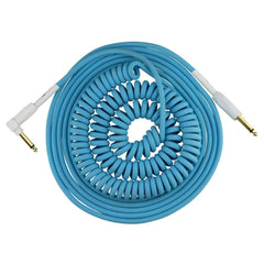 Pig Hog Half Coil Instrument Cable 30 ft Daphne Blue
