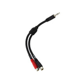 Pig Hog 6β³ Y Cable Stereo 3.5mm (M) - Dual RCA (F)