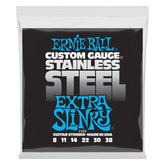 Ernie Ball Stainless Steel Custom Gauge 8-38 Electric Guitar 6 String set
